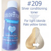100ml Colortone 209 (violet) silvering toner for light blonde hair. Semi permanent
