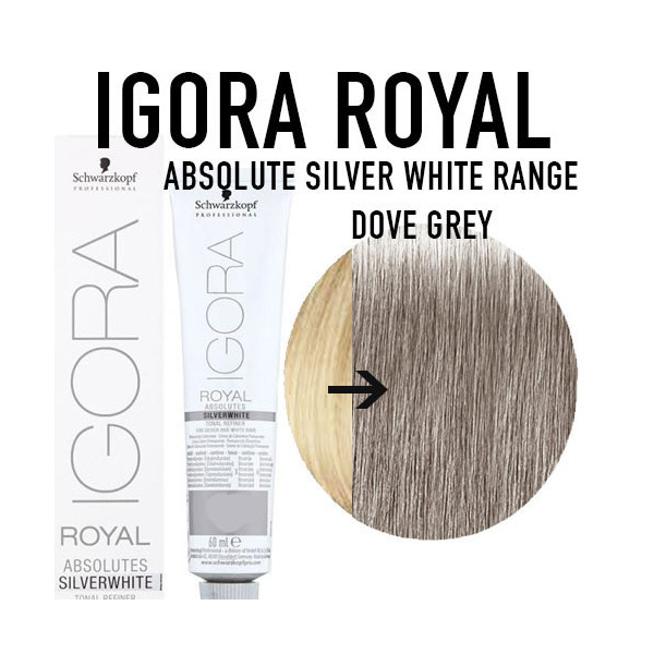Igora Royal Professional Absolutes Dove grey (medium silver) 60ml +60ml 20vol developer