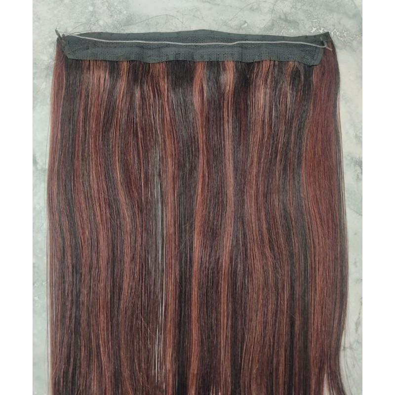 Color 2-33 40cm 60g basic 100% Indian remy Halo extensions