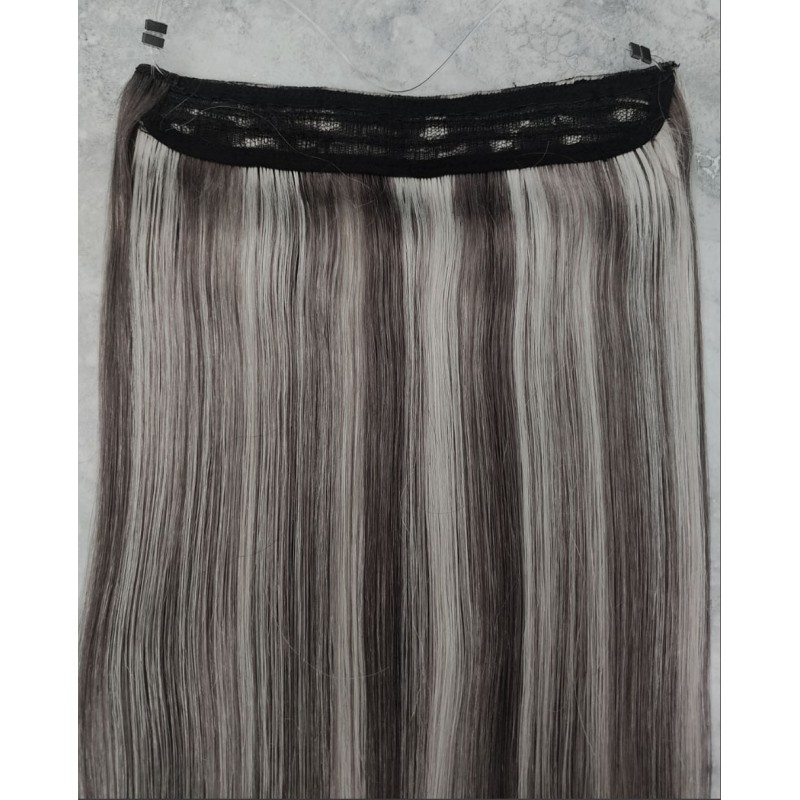 Color 7A60 50cm 60g basic 100% Indian remy Halo extensions