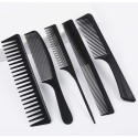 5 pc professional comb set black