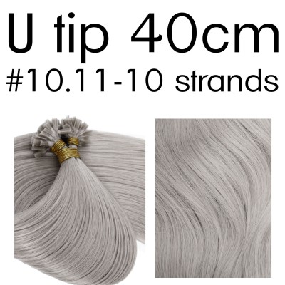 Colors 10.11 40cm U tip European remy human hair (10 strands)
