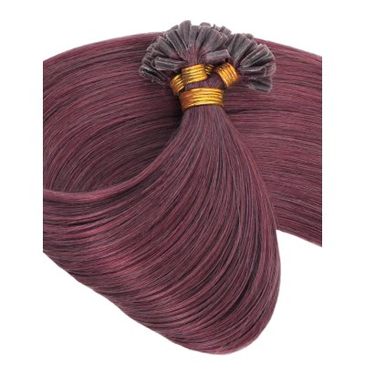 Colors 99J 50cm U tip Indian remy human hair (10 strands)