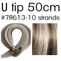 Colors 7A613 50cm U tip European remy human hair (10 strands)