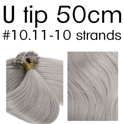 Colors 10.11 50cm U tip European remy human hair (10 strands)