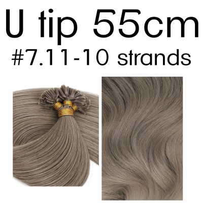 Colors 7.11 55cm U tip European remy human hair (10 strands)