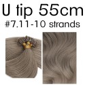 Colors 7.11 55cm U tip European remy human hair (10 strands)