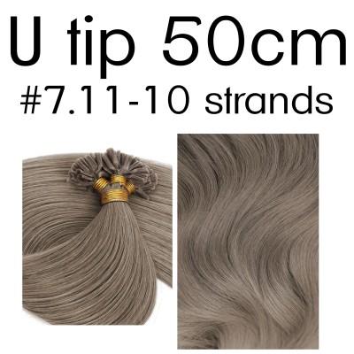 Colors 7.11 50cm U tip European remy human hair (10 strands)