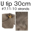 Color 7.11 30cm U tip European remy human hair (10 strands)