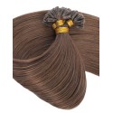 Color 6 60cm U tip Indian remy human hair (10 strands)