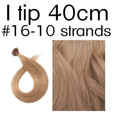 Color 16 40cm I tip European remy human hair (10 strands in a bundle)