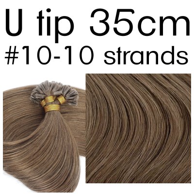 Colors 10 35cm U tip European remy human hair (10 strands)