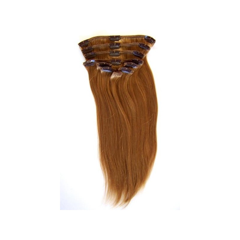 Color 30 50cm XXXL 10pc 220g High quality Indian remy clip in hair