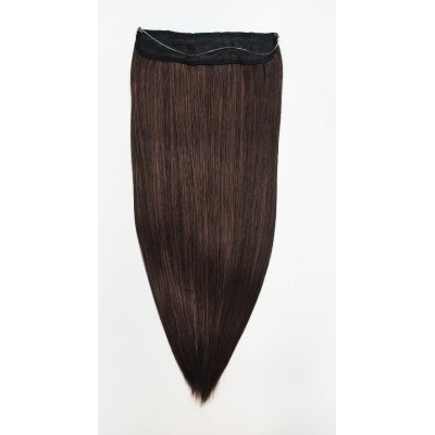 *2-30 Straight, Easy flip XXL Synthetic halo hair extensions 60cm