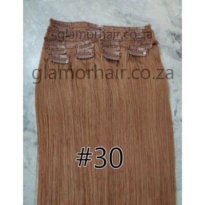 Color 30 60cm XXL 10pc 170g High quality Indian remy clip in hair