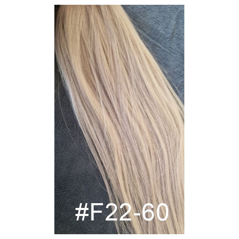 Color F22A60 40cm 3pc 120g High quality Virgin Indian remy clip in hair
