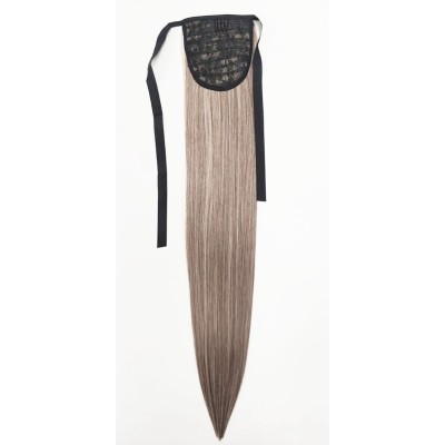 M9-88  Ash mix blonde color tie on straight ponytail 55cm by ProExtend