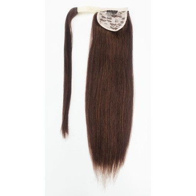 Color 6 50cm 110g XXL 100% Indian remy velcro ponytail