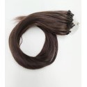Color 4 Indian remy 50cm 100pc micro loop 100% Virgin European human hair