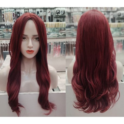 Mahogany red wig by Emmor-synthetic hair (WMDZ206-1)
