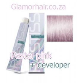 Pastel pink Nouvelle Pastiss semi permanent color + 60ml 5vol developer