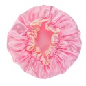 *Pink* Satin Shower cap, double layer waterproof, price per cap