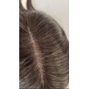 Color 2A 15x16 (45cm long) Crown topper. Full silk base,100% Indian remy human hair