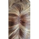 Color F8-18 15x16 (45cm long) Crown topper. Full silk base,100% Indian remy human hair