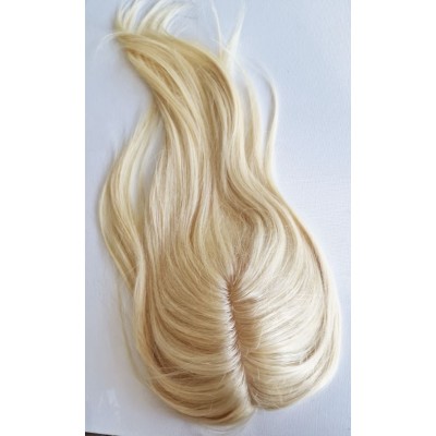 Color 60-613 15x16 (45cm long) Crown topper. Full silk base,100% Indian remy human hair