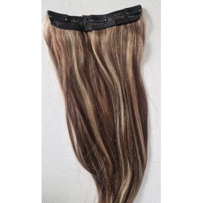 Color 8-613 50cm 60g volumiser 100% Indian remy one piece clip in hair