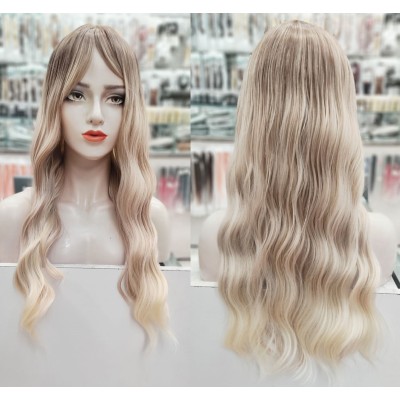 Fringe rooted Blonde wig by Emmor-synthetic hair (LC1012-1)