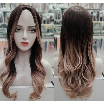 Ombre mid parting wig by Emmor-synthetic hair (mfq328-1)