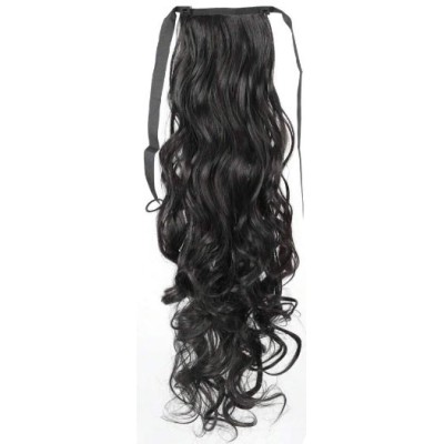 Body wave 40cm  color 1b basic 100% Indian remy human hair tie on ponytail
