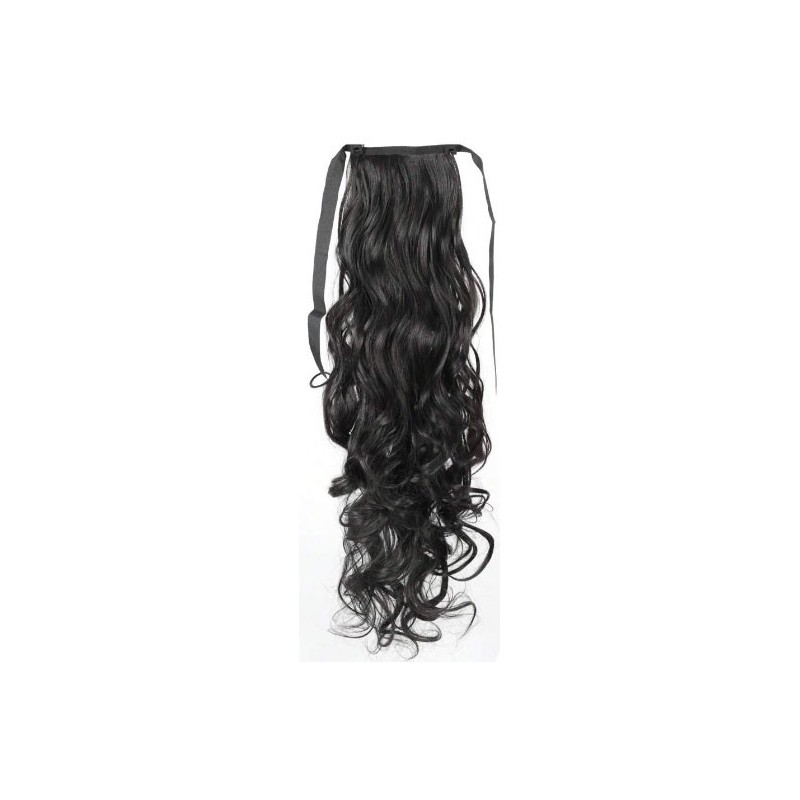 Body wave 40cm  color 1b basic 100% Indian remy human hair tie on ponytail