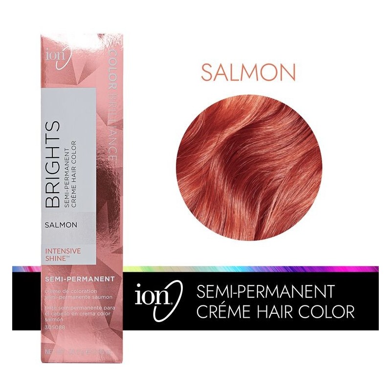 ION COLOR Salmon  bright semi permanent direct dye 2oz 58.2g