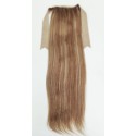 Color 4-973 45cm Basic 100% silky straight Indian human hair tie on ponytail