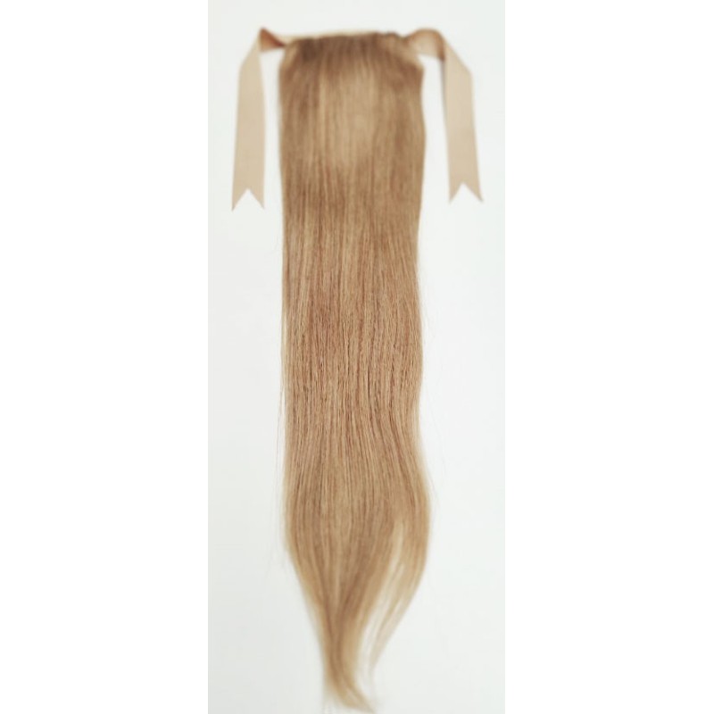 Color 27 45cm Basic 100% silky straight Indian human hair tie on ponytail