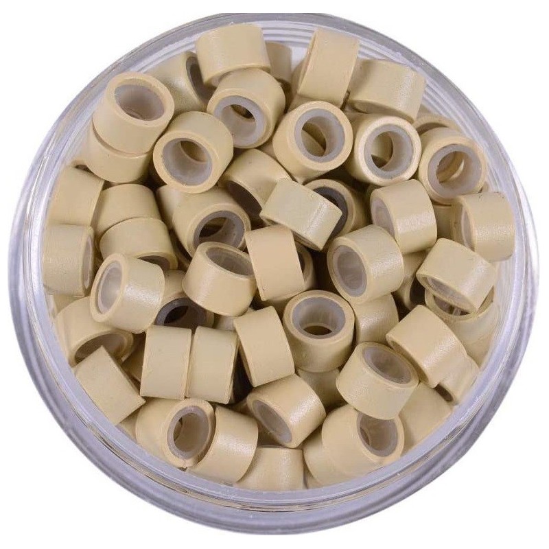 *beach blonde -small bag 100pc silicone lined micro rings