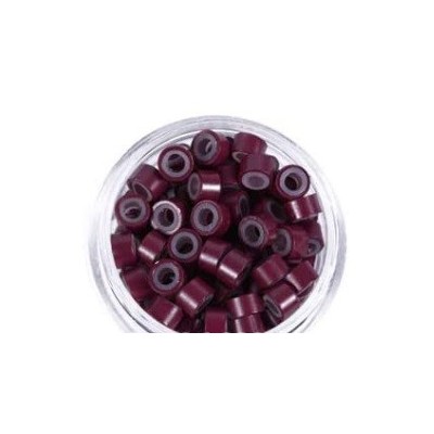 *Maroon-small bag 100pc silicone lined micro rings