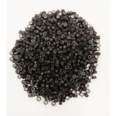 *Dark brown - 1000pc silicone lined micro rings
