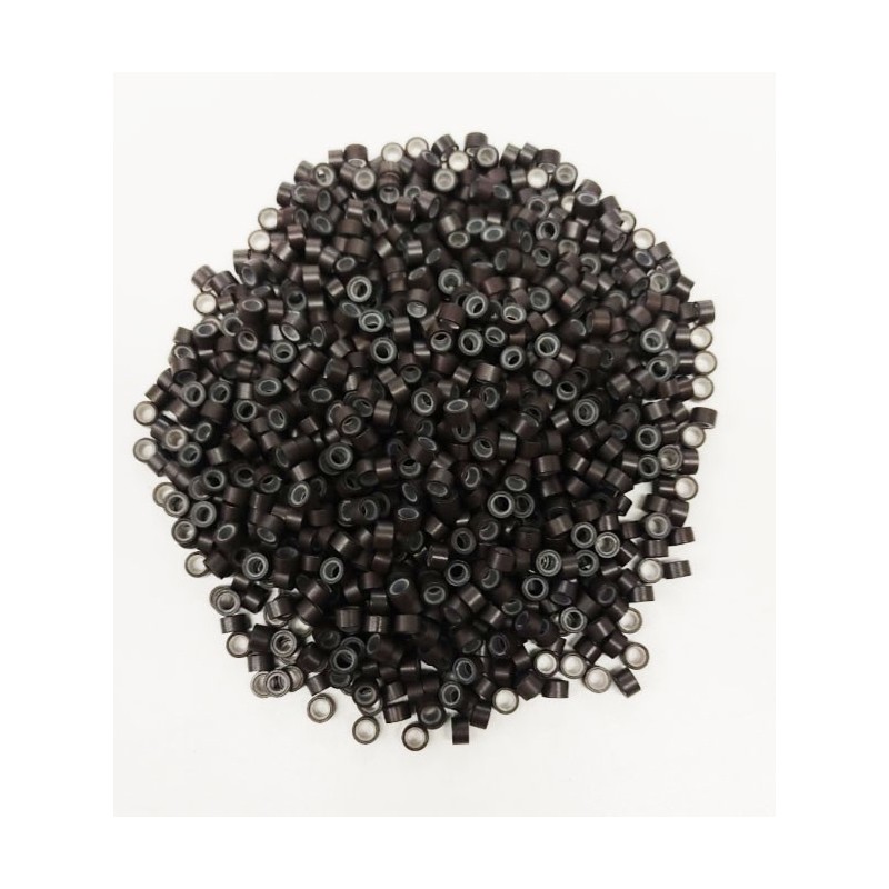*Dark brown - 1000pc silicone lined micro rings