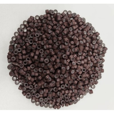 *Chocolate brown -1000pc  silicone lined micro rings