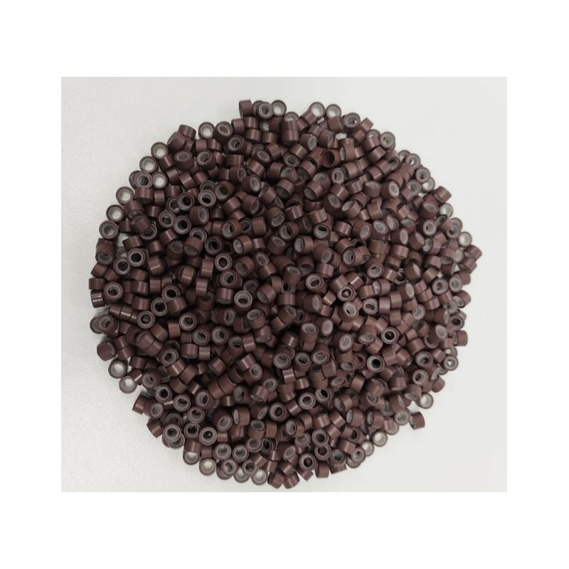 *Chocolate brown -1000pc  silicone lined micro rings