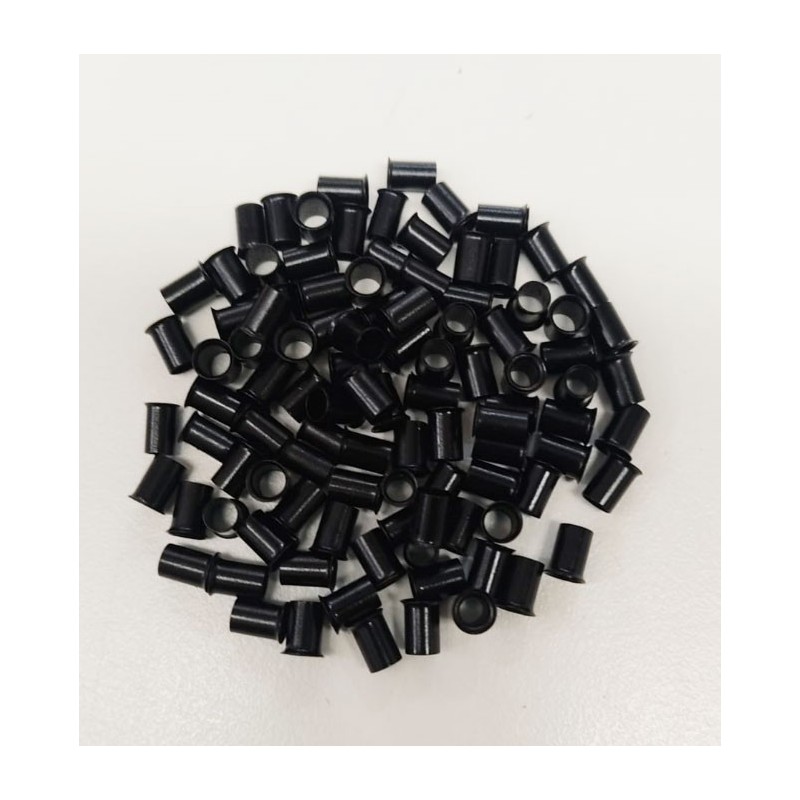 *Black -small bag 100pc long copper micro rings