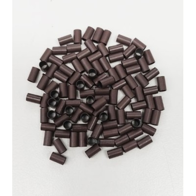 *Chocolate brown -small bag 100pc long copper micro rings