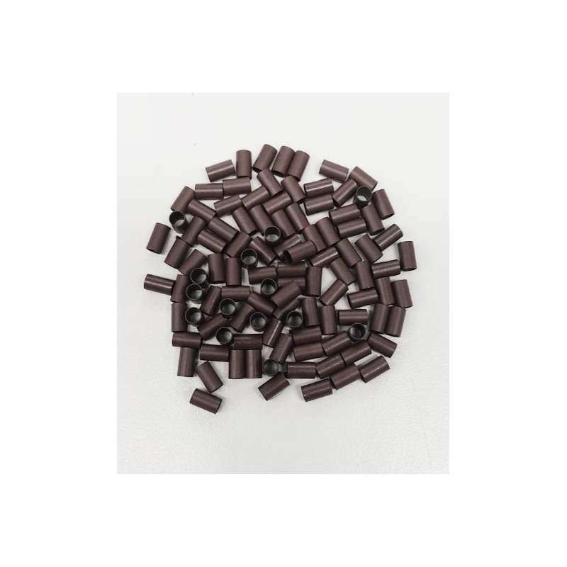 *Chocolate brown -small bag 100pc long copper micro rings