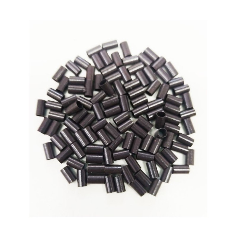 *Dark brown -small bag 100pc long copper micro rings