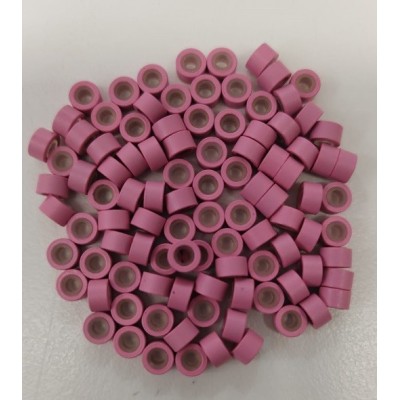 *Pink-small bag 100pc silicone lined micro rings