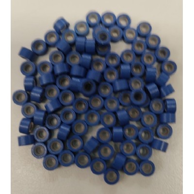 *Blue-small bag 100pc silicone lined micro rings