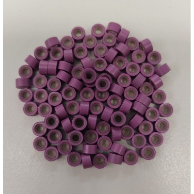 *Lilac-small bag 100pc silicone lined micro rings